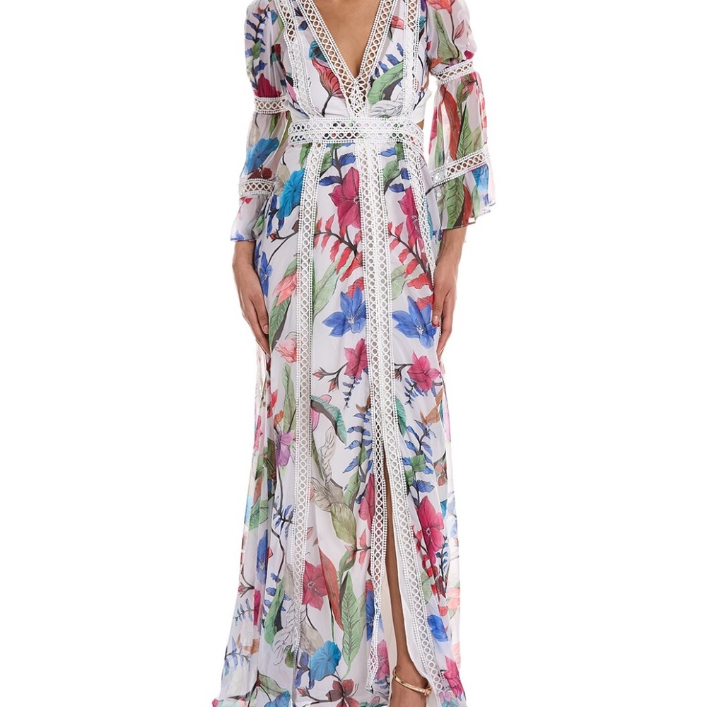 NWOT PatBO Maxi Cut Out Dress Size 2 Designer ~ Spring ~ Vacation!
